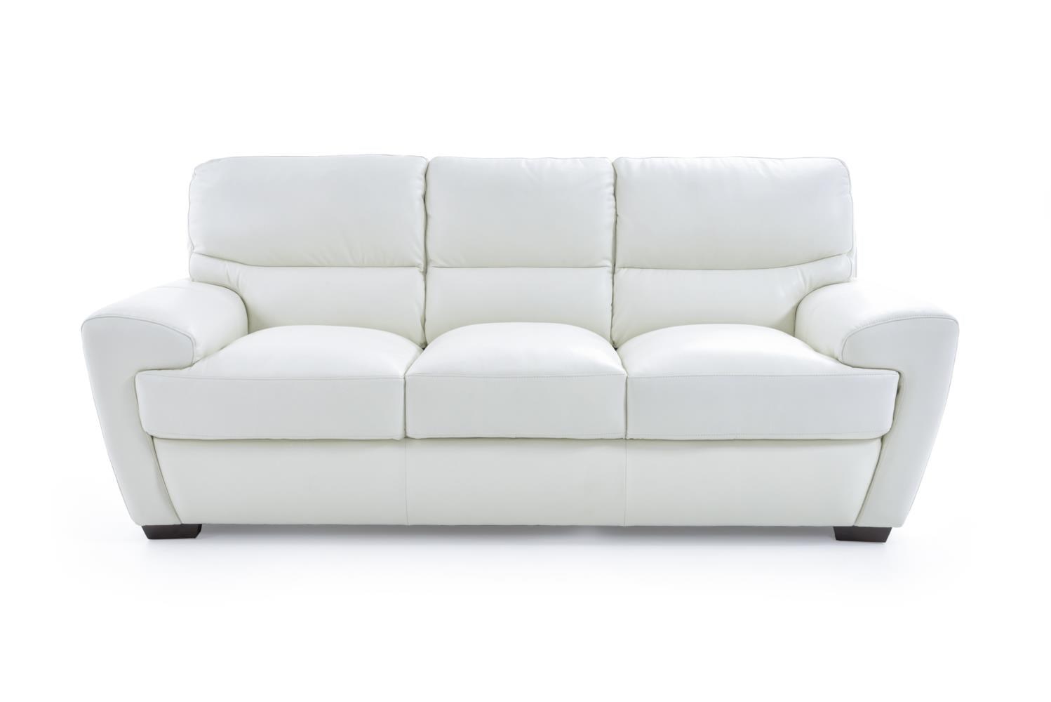 Futura Leather 10131 1013130 1296S Contemporary Sofa with Angled Arms